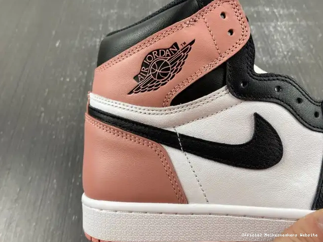 Official Maikesneakers Og Rust Retro Jordan Pink High 1 Nrg 861428-101 Air 0412